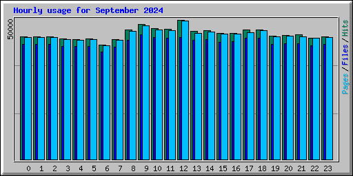 Hourly usage for September 2024