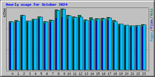 Hourly usage for October 2024